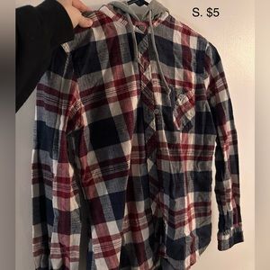 Hooded flannel